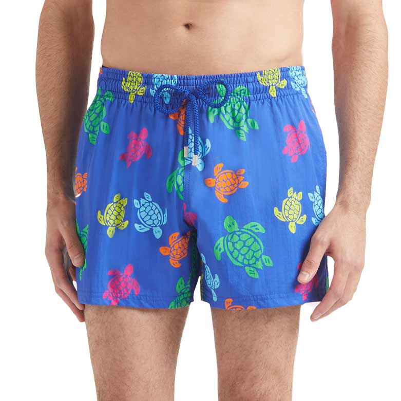 Vilebrequin - Blue Classic 'Moorise' Tortues Multicolores Swim Shorts SWIMWEAR Vilebrequin