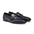Santoni - Navy Blue Leather Single-Buckle Loafer SHOES Santoni