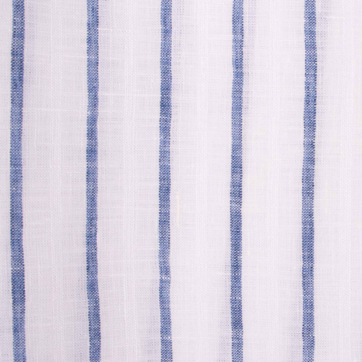 Fedeli - White Blue Stripe 'Roby' Pure Linen Shirt L/S SHIRTS Fedeli