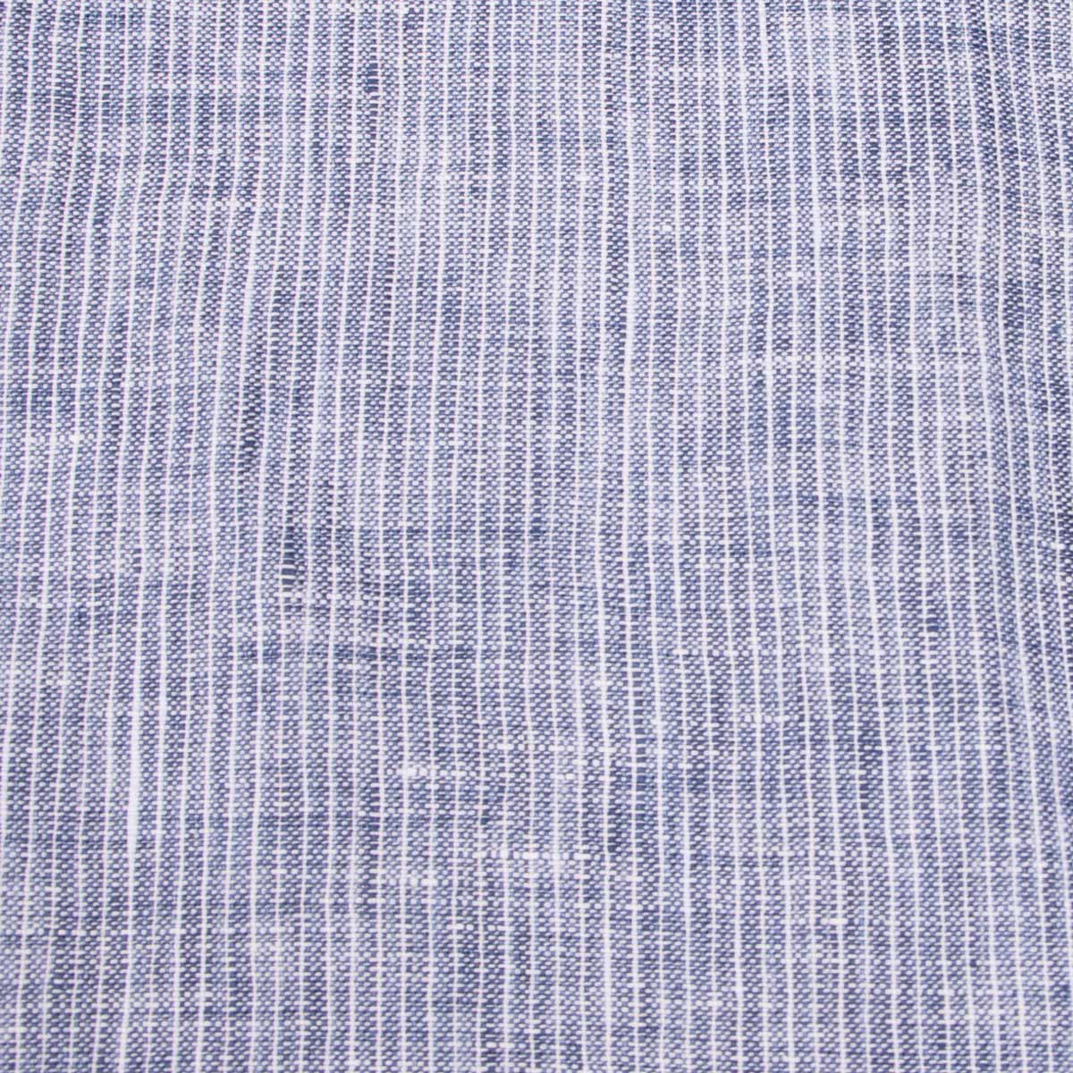 Fedeli - Navy Stripe 'Roby' Pure Linen Shirt L/S SHIRTS FEDELI