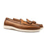 Santoni - Tan Leather Tassel Slip-On Loafer SHOES Santoni