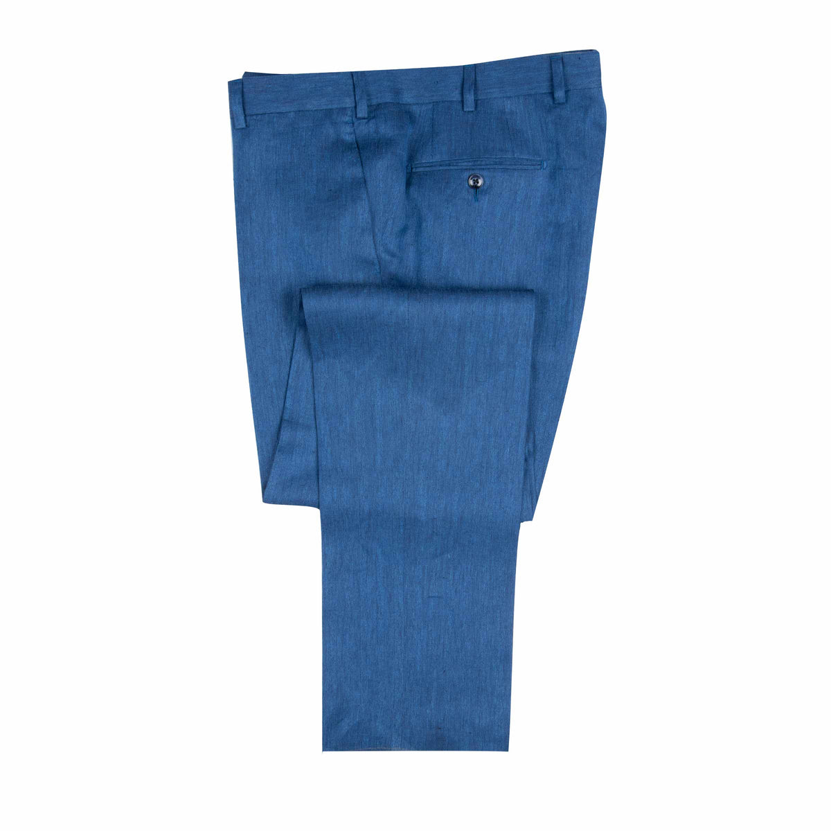 Blue Lightweight Linen &amp; Silk Unlined Suit SUITS Robert Old