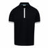 Sandbanks - Black Badge Silicone Zip Polo Shirt S/S POLOS Sandbanks