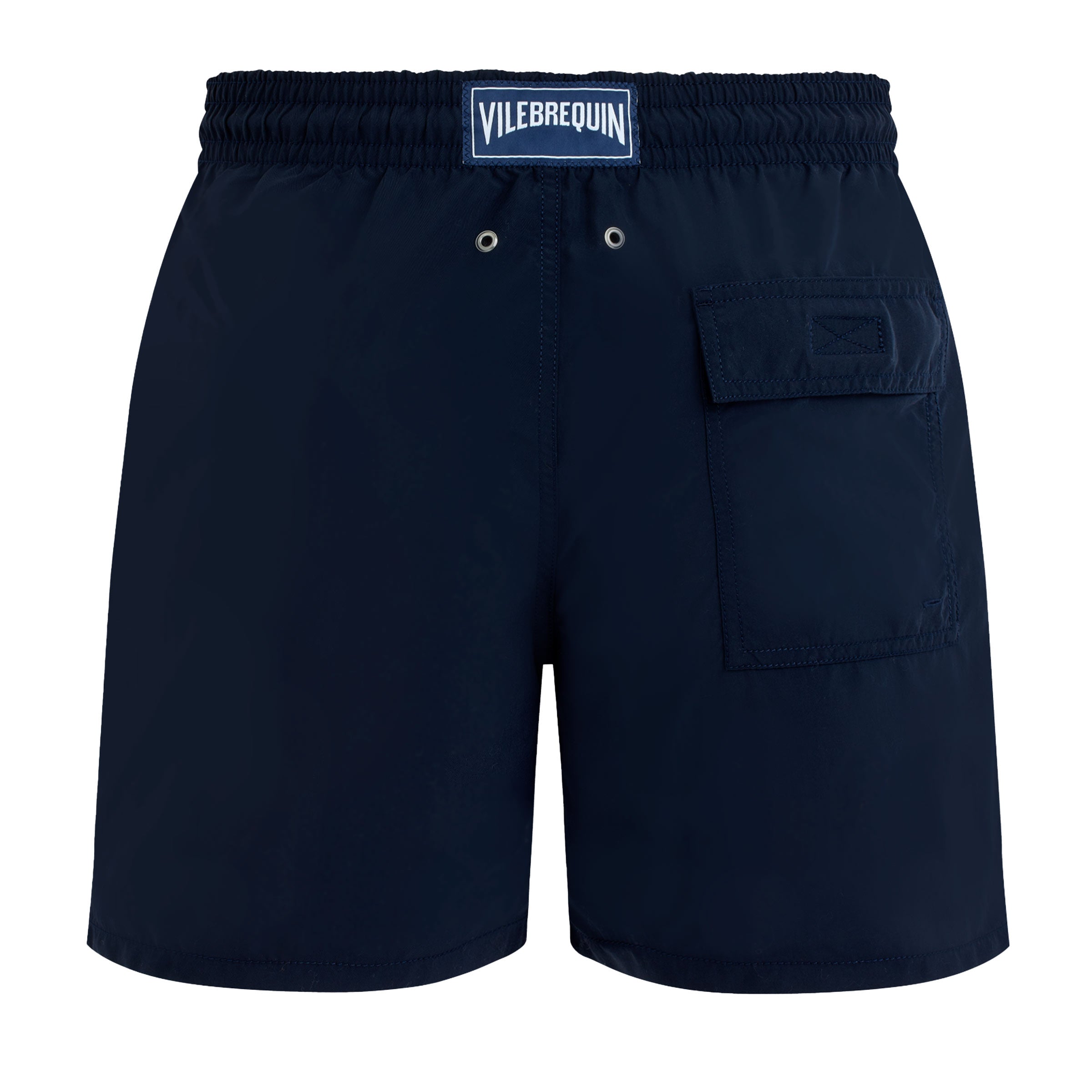 Vilebrequin - Navy 'Moorea' Solid Men Swim Shorts SWIMWEAR Vilebrequin