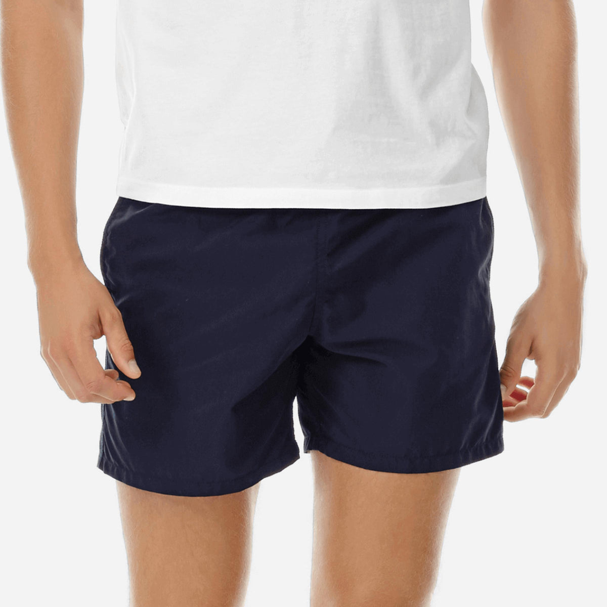 Vilebrequin - Navy 'Moorea' Solid Men Swim Shorts SWIMWEAR Vilebrequin