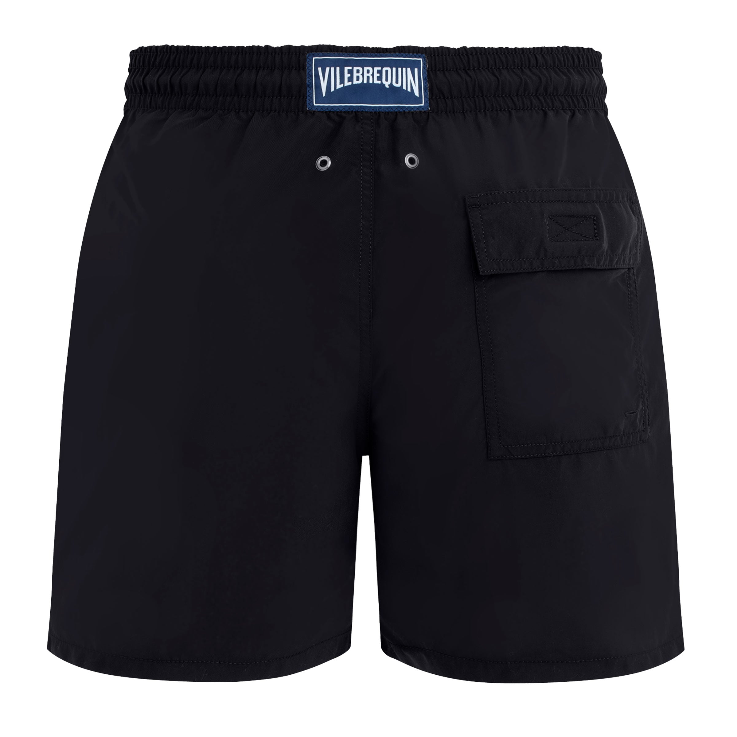 Vilebrequin - Black 'Moorea' Solid Men Swim Shorts SWIMWEAR Vilebrequin
