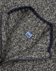 Fedeli - Charcoal Wool & Alpaca Quarter-zip Sweater KNITWEAR FEDELI