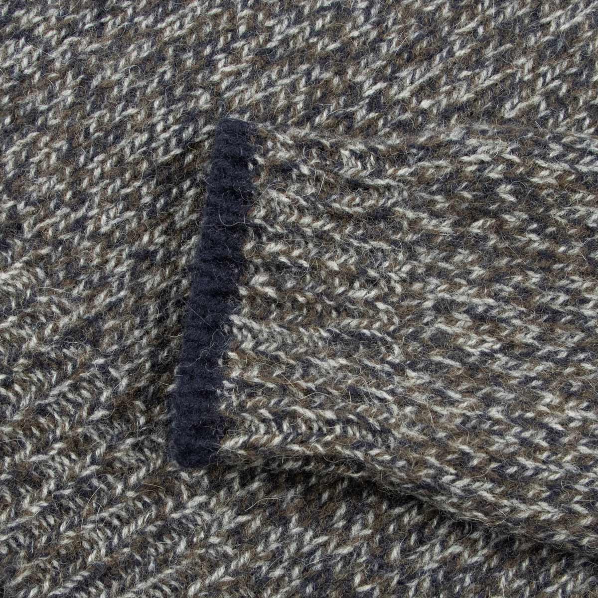 Fedeli - Charcoal Wool &amp; Alpaca Quarter-zip Sweater KNITWEAR FEDELI