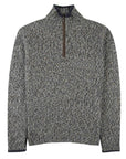 Fedeli - Charcoal Wool & Alpaca Quarter-zip Sweater KNITWEAR FEDELI