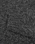 Robert Old - Charcoal Grey and Black Marl Zip-Neck Wool Jumper KNITWEAR Robert Old