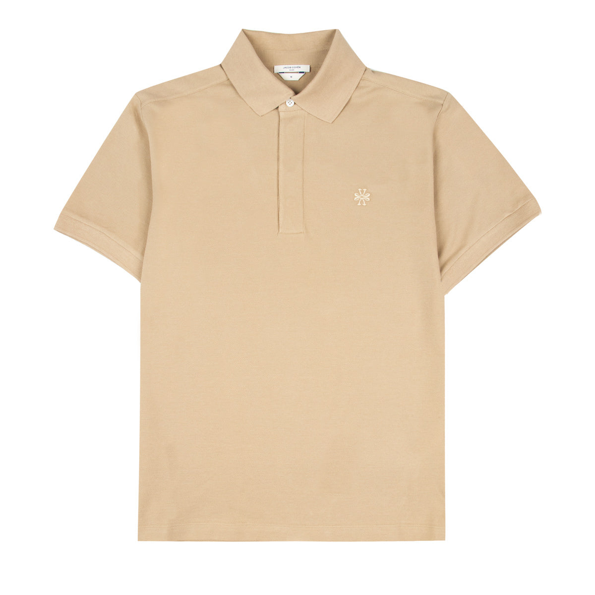 Jacob Cohen - Beige Cotton Polo Shirt S/S POLOS Jacob Cohen