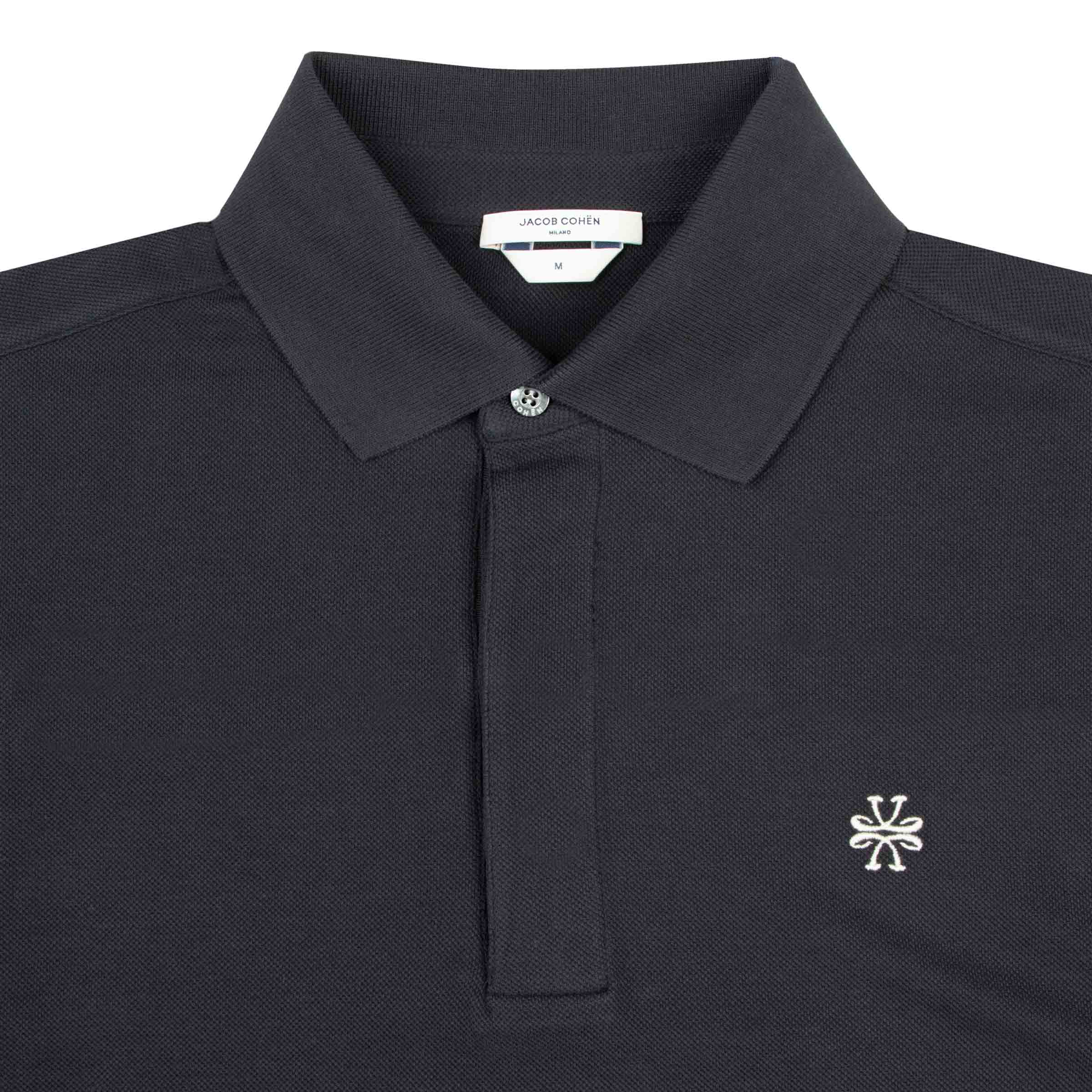 Jacob Cohen - Navy Cotton Polo Shirt S/S POLOS Jacob Cohen
