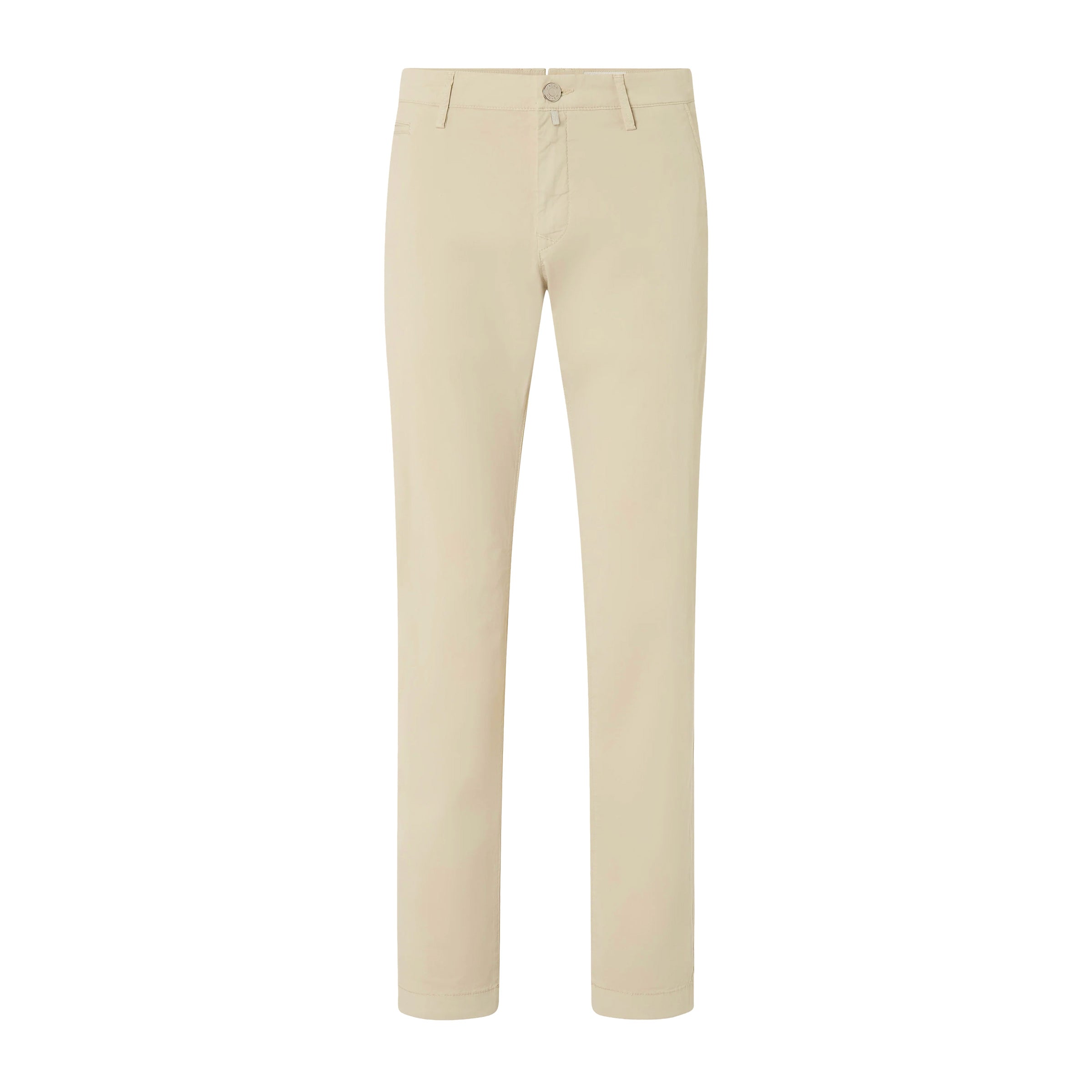 Jacob Cohen - Light Beige 'Bobby' Slim Fit Stretch Twill Chino Trousers CASUAL TROUSERS Jacob Cohen
