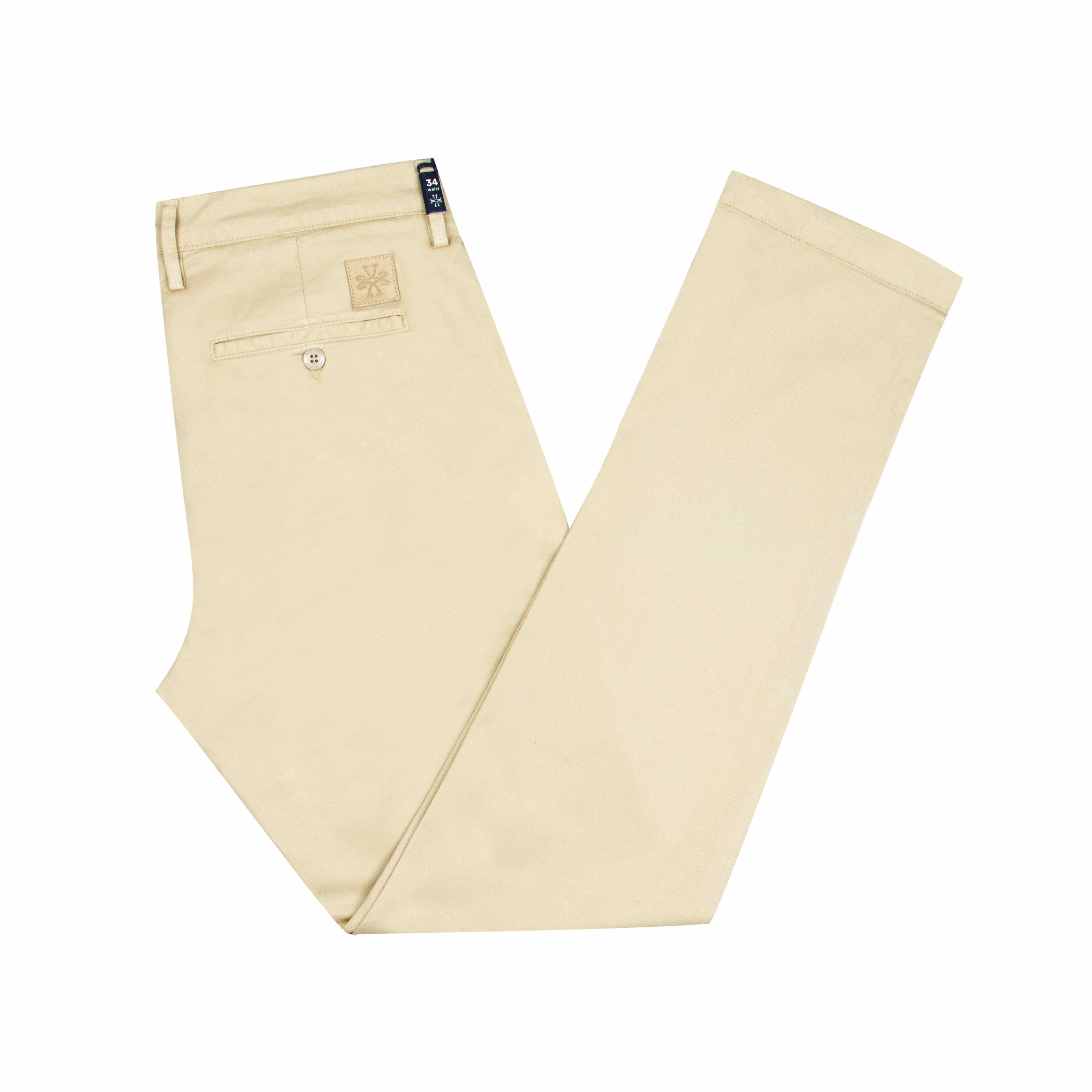 Jacob Cohen - Light Beige 'Bobby' Slim Fit Stretch Twill Chino Trousers CASUAL TROUSERS Jacob Cohen