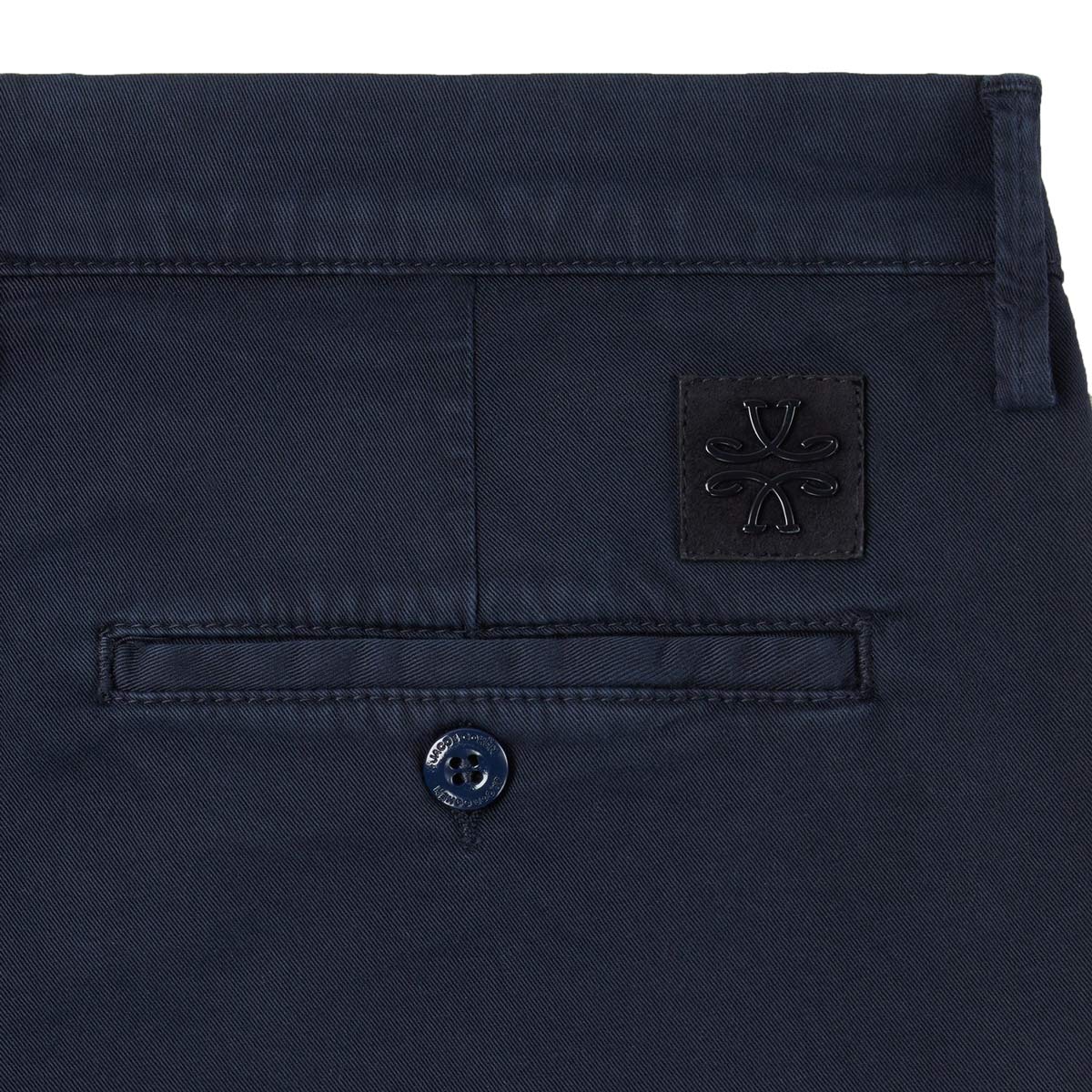 Jacob Cohen - Navy 'Bobby' Slim Fit Stretch Twill Chino Trousers CASUAL TROUSERS Jacob Cohen