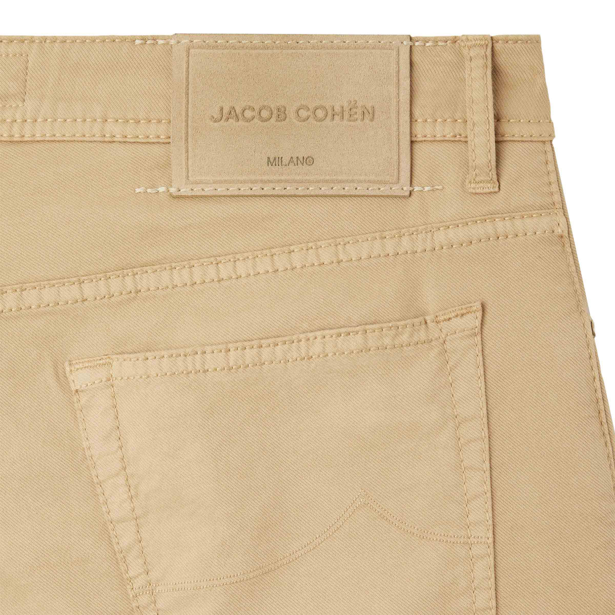 Jacob Cohen - Beige 'Bard' Regular-Slim Stretch Twill Jeans JEANS Jacob Cohen