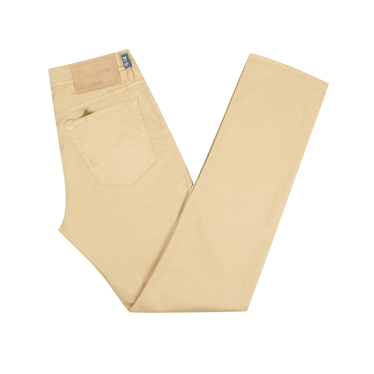 Jacob Cohen - Beige 'Bard' Regular-Slim Stretch Twill Jeans JEANS Jacob Cohen