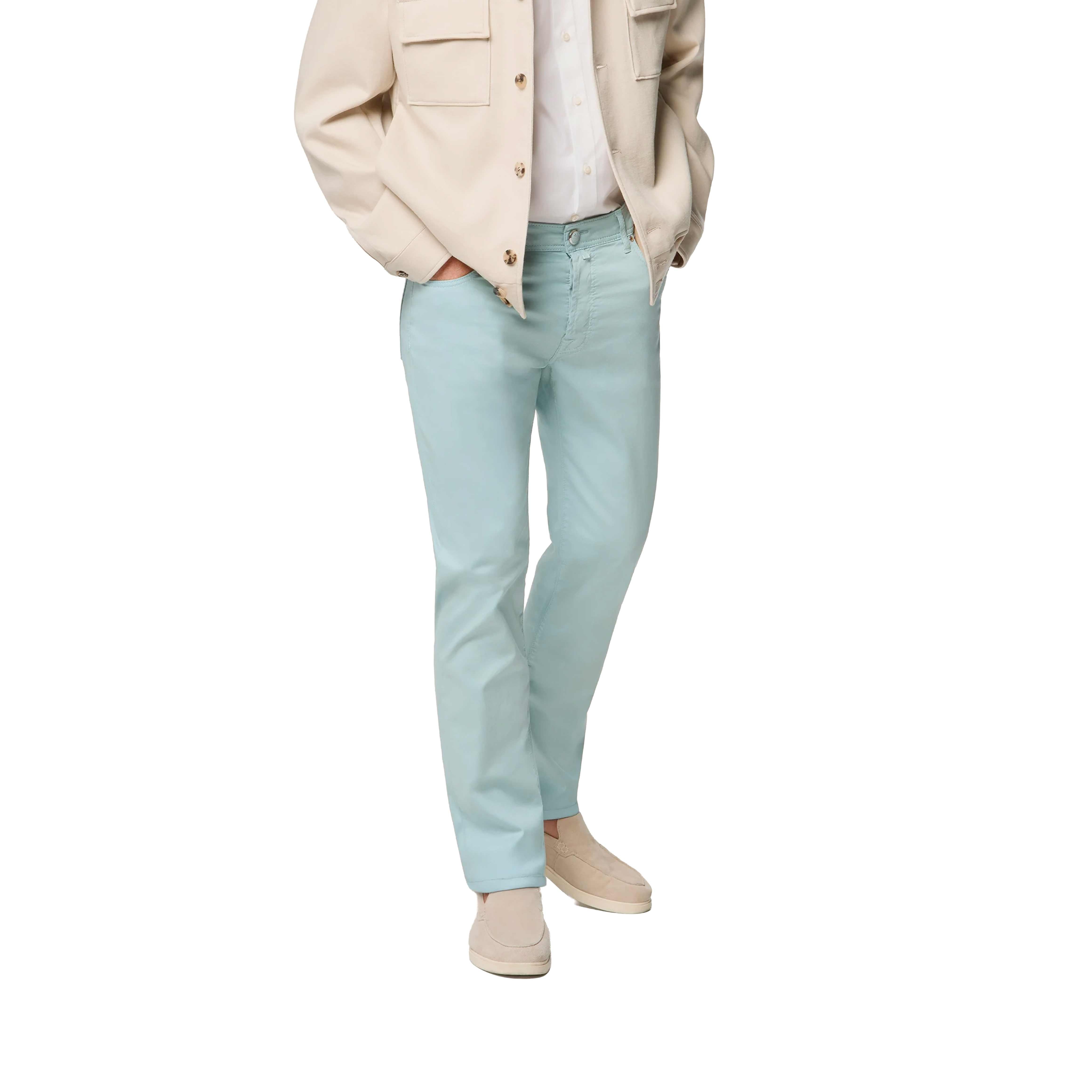 Jacob Cohen - Azure Blue 'Bard' Regular-Slim Stretch Twill Jeans JEANS Jacob Cohen