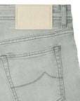 Jacob Cohen - Light Grey Vintage Wash 'Bard' Super Stretch Denim Jeans