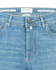 Jacob Cohen -Light Blue 'Bard' Super Stretch Slim Fit Jeans
