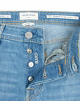 Jacob Cohen -Light Blue 'Bard' Super Stretch Slim Fit Jeans