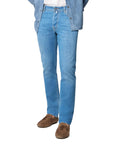Jacob Cohen -Light Blue 'Bard' Super Stretch Slim Fit Jeans
