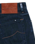 Jacob Cohen - Rinse Blue 'Bard' Slim Fit Super Stretch Jeans