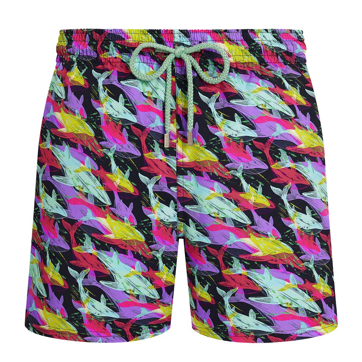 Vilebrequin - Navy Whales Offset 'Moorise' Swim Shorts