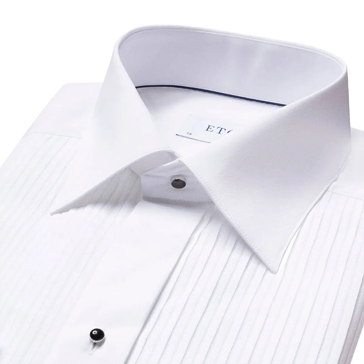 Eton - Contemporary Fit White Plisse Evening Dress Shirt L/S SHIRTS Eton
