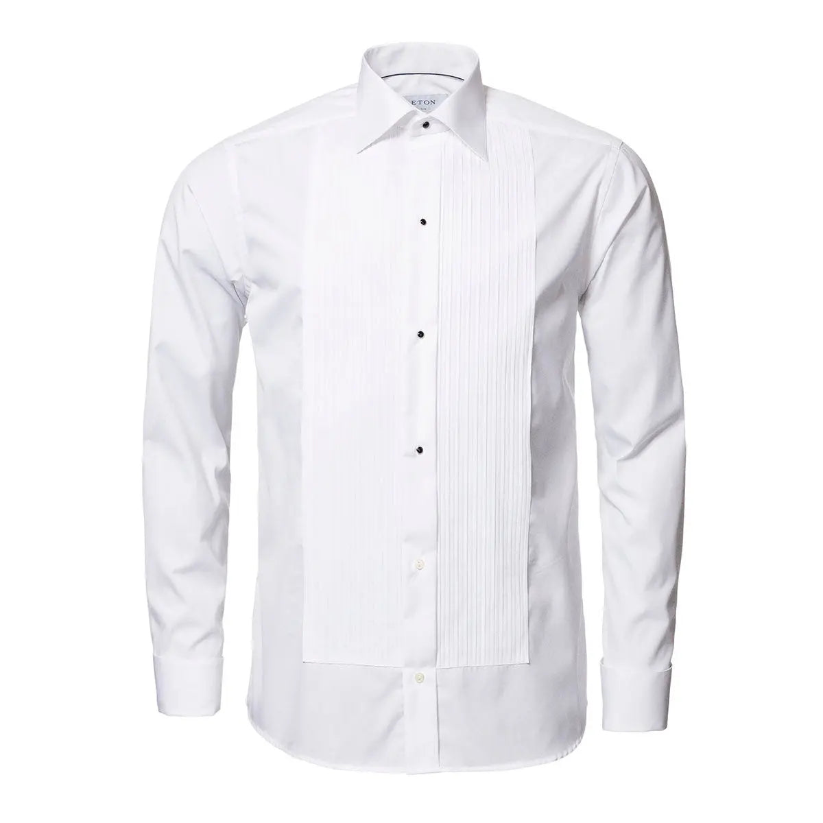 Eton - Contemporary Fit White Plisse Evening Dress Shirt L/S SHIRTS Eton