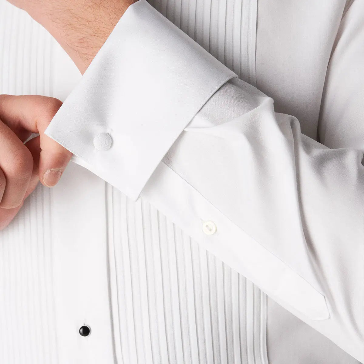Eton - Contemporary Fit White Plisse Evening Dress Shirt L/S SHIRTS Eton