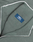 Fedeli - Green Favonio Superfine Wool and Silk Zip-Neck Sweater KNITWEAR FEDELI