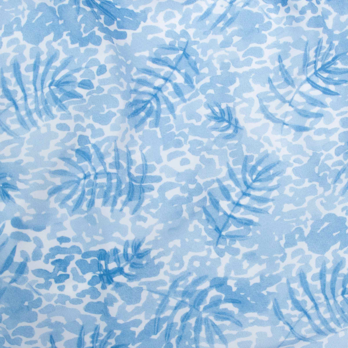Fedeli - Light Blue Palm Print Sustainable 'Madeira' Swim Shorts SWIMWEAR Fedeli