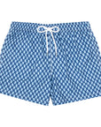 Fedeli - Navy Geometric Print Sustainable Madeira Swim Shorts SWIMWEAR FEDELI
