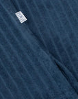Fedeli - Navy Mondial Terry Ribbed Cotton Polo Shirt S/S POLOS FEDELI