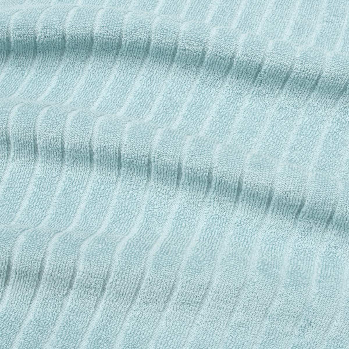 Fedeli - Turquoise Mondial Terry Ribbed Cotton Polo Shirt S/S POLOS FEDELI