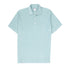 Fedeli - Turquoise Mondial Terry Ribbed Cotton Polo Shirt S/S POLOS FEDELI