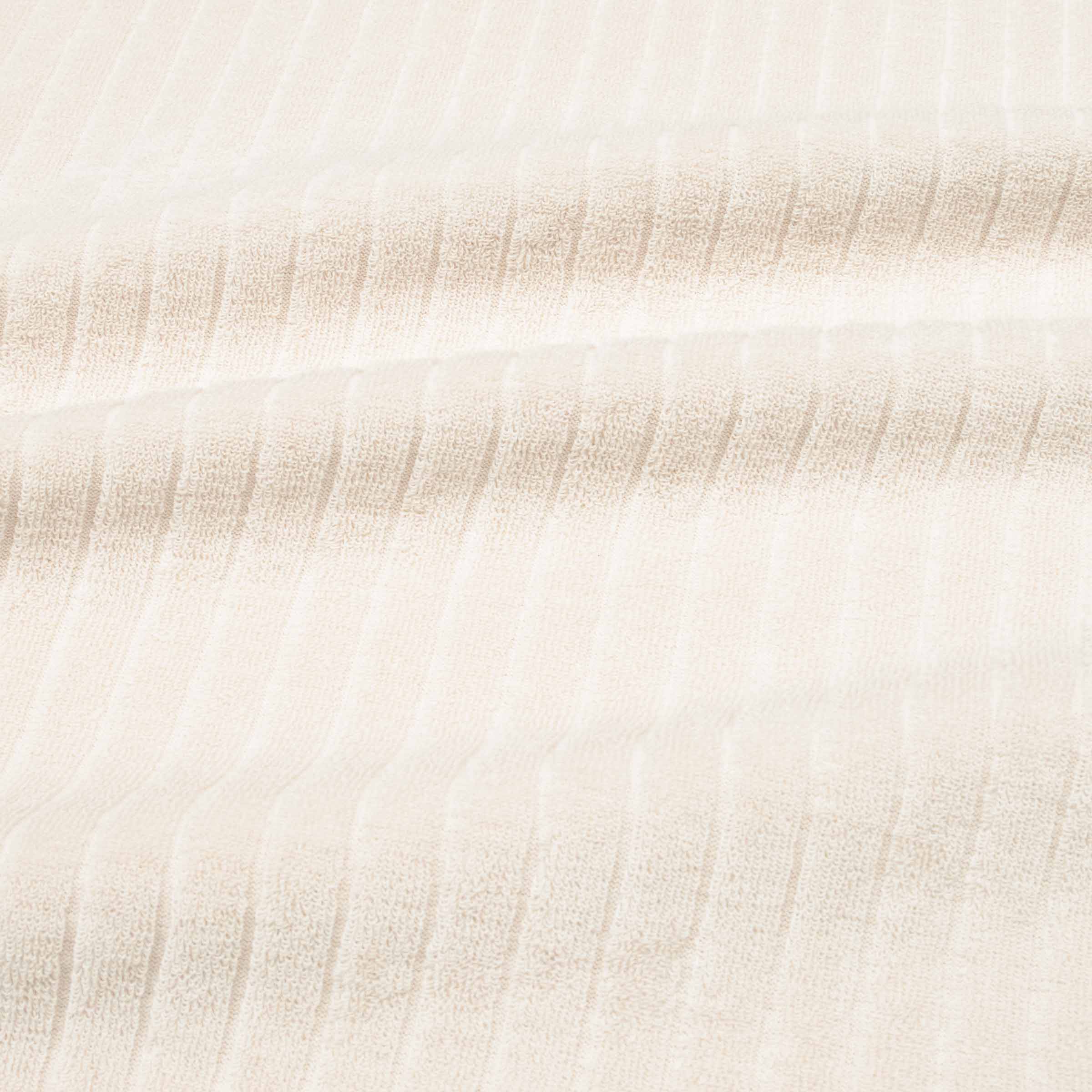 Fedeli - Cream Mondial Terry Ribbed Cotton Polo Shirt S/S POLOS FEDELI