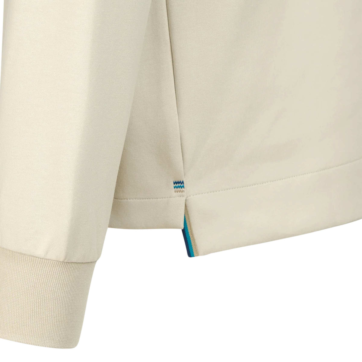 Sandbanks - Stone Beige Interlock Quarter Zip Sweater SWEATS Sandbanks
