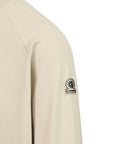 Sandbanks - Stone Beige Interlock Quarter Zip Sweater