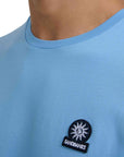 Sandbanks - Dusty Blue Badge Logo T-Shirt