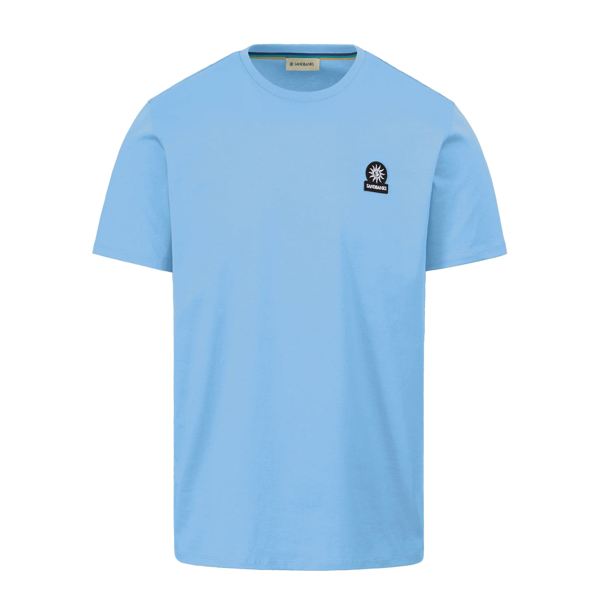 Sandbanks - Dusty Blue Badge Logo T-Shirt TEE SHIRTS Sandbanks