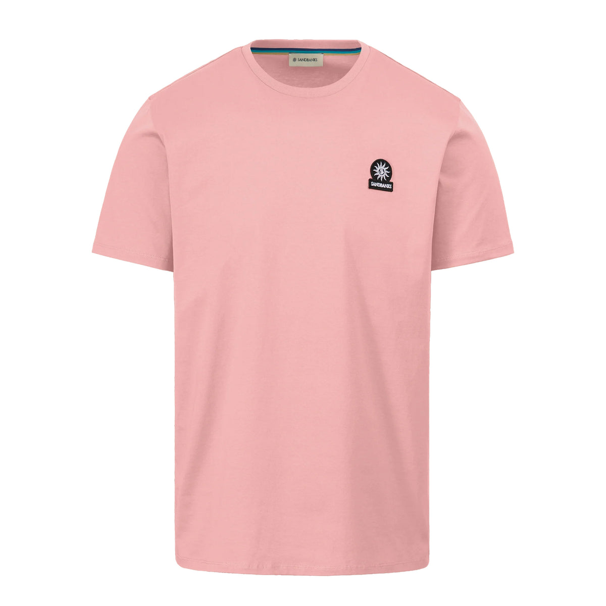 Sandbanks - Dusty Pink Badge Logo T-Shirt TEE SHIRTS Sandbanks