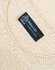 Robert Old - Oatmeal Beige Melange Cotton Mix Crew Neck Sweater KNITWEAR Robert Old