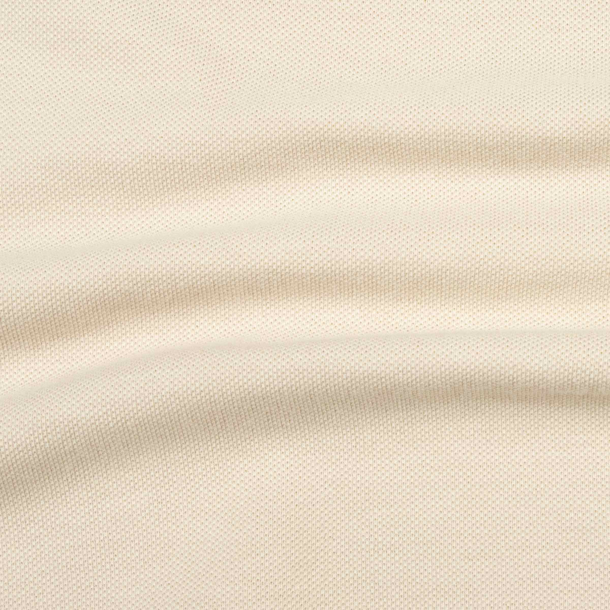 Stone Beige Piqué Cotton Short Sleeve Polo Shirt S/S POLOS Robert Old