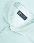 Robert Old - Aqua Blue Piqué Cotton Short Sleeve Polo Shirt S/S POLOS Robert Old