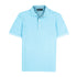Fresh Blue Piqué Cotton Short Sleeve Polo Shirt S/S POLOS Robert Old