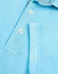 Robert Old - Fresh Blue Piqué Cotton Short Sleeve Polo Shirt S/S POLOS Robert Old