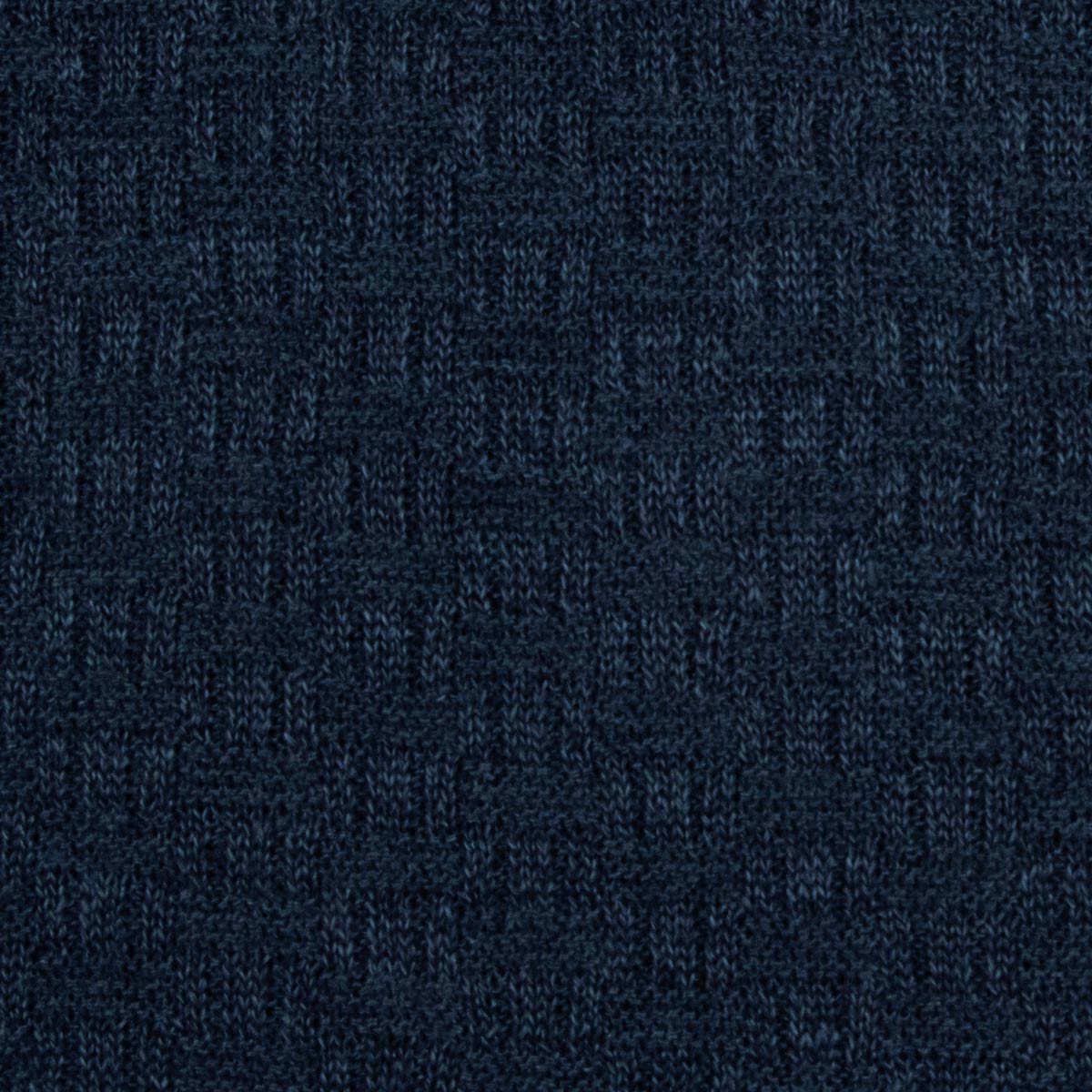 Robert Old - Navy Knitted Linen and Cotton Textured Crew Neck T-Shirt TEE SHIRTS Robert Old