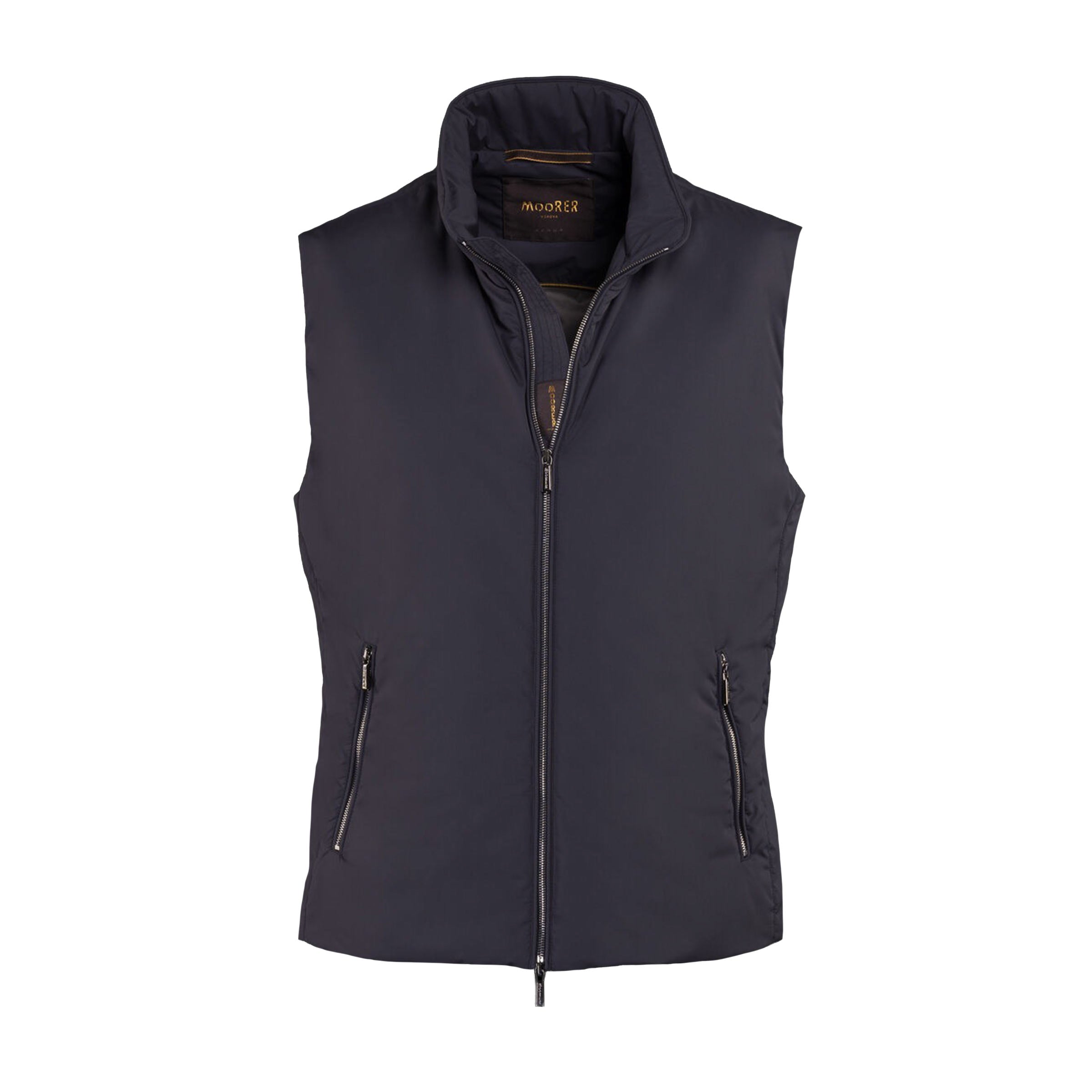 Moorer - Navy Blue 'Senio' Lightweight Padded Gilet BLOUSONS MooRER